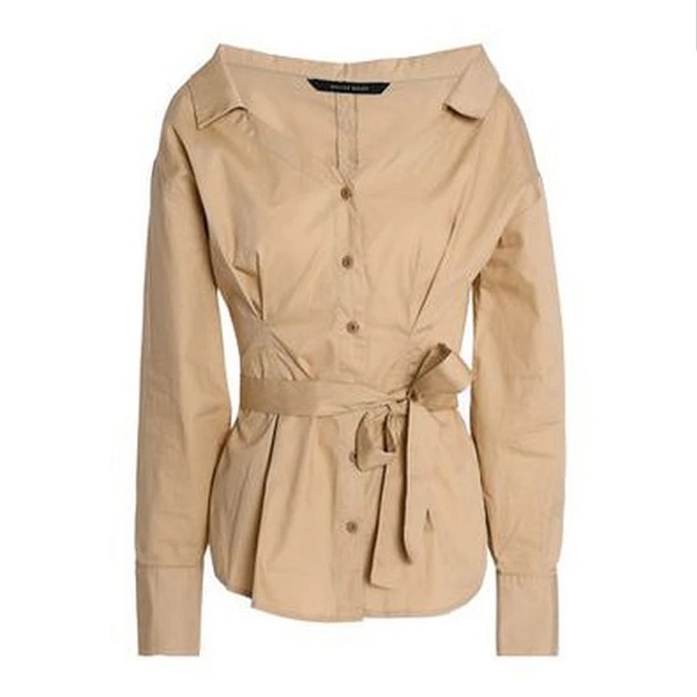 NWT Walter Baker Belted Juliet Top
